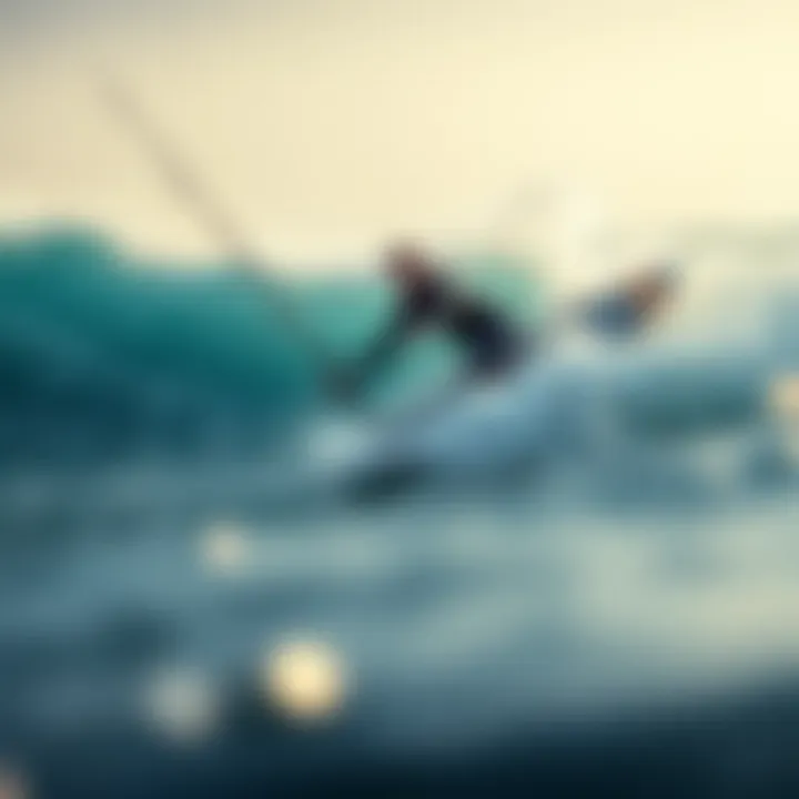 Utilizing the Okuma Nomad in Surf Conditions Surfer utilizing the Nomad rod in dynamic surf conditions