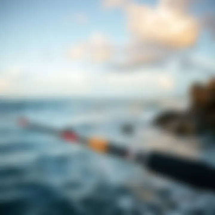 Sleek Design of the Okuma Nomad Travel Surf Rod Okuma Nomad Travel Surf Rod showcasing its sleek design