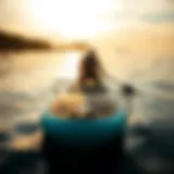 Premium inflatable SUP on calm water