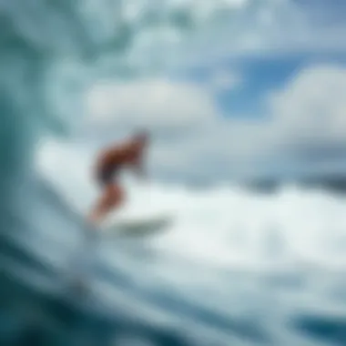 High-quality underwater camera capturing surfers in action