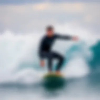 Demonstration of image stabilization technology in water sports photography