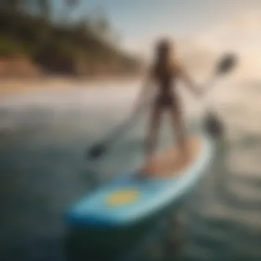 A sturdy paddle board designed for enhanced stability