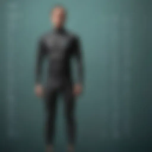Detailed illustration of Patagonia wetsuit size chart