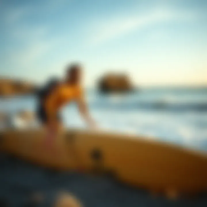Innovative surf gear showcasing technology