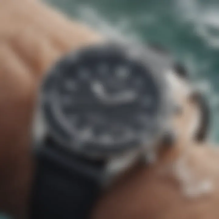 Close-up of Rip Curl Tidal Watch features