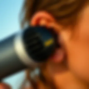 Hairdryer Method for Ear Drying Using a hairdryer on a low setting to evaporate moisture from the ear