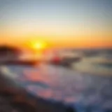 A serene view of the Matagorda coastline during sunrise