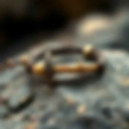 A stylish surfer bracelet made from natural materials