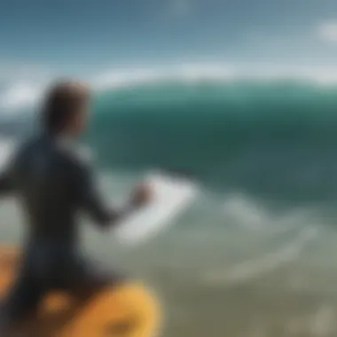 Surfers Using Tracking Maps Surfers checking shark tracking updates on their devices.