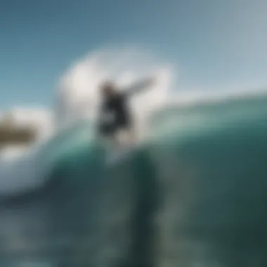 A local surfer showcasing skillful maneuvers on a wave