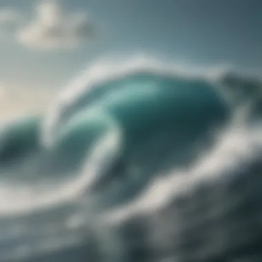 Traditional Japanese Wave Art A detailed depiction of traditional Japanese wave art showcasing the fluidity and motion of waves.