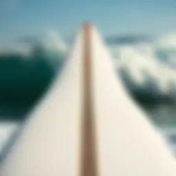 Thurso surfboard showcasing unique design features