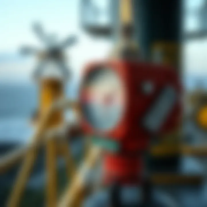 Anemometer in a meteorological station measuring wind conditions