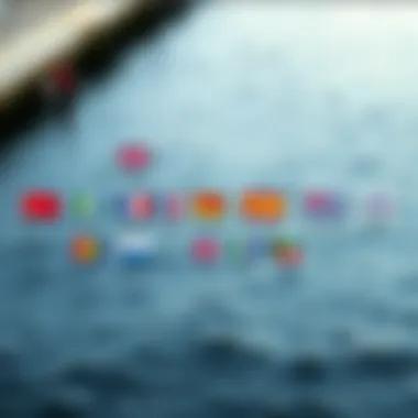 Illustration of the nautical flag alphabet showcasing individual flags