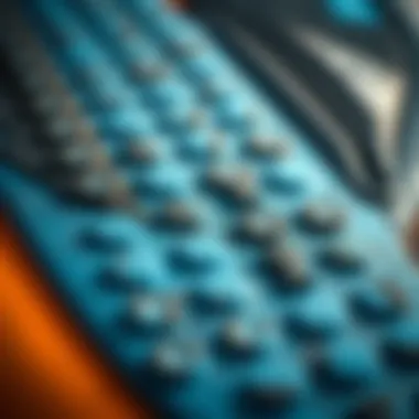 Close-up view of surf traction pad texture