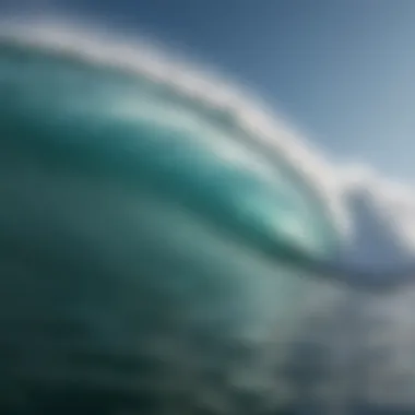 Visualization of different types of swell patterns in the ocean