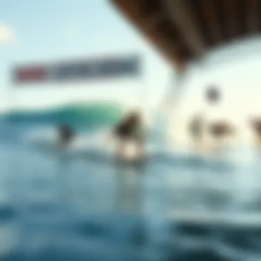 Vans in the Surfing Arena: A Commitment to Action Sports A Vans-sponsored surfing event with athletes riding the waves