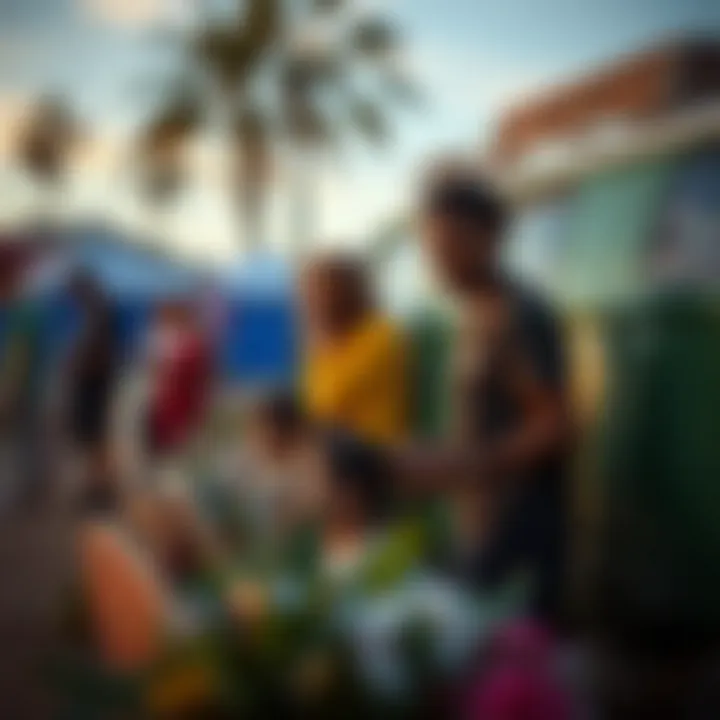 An engaging community event organized by Vans promoting sustainability