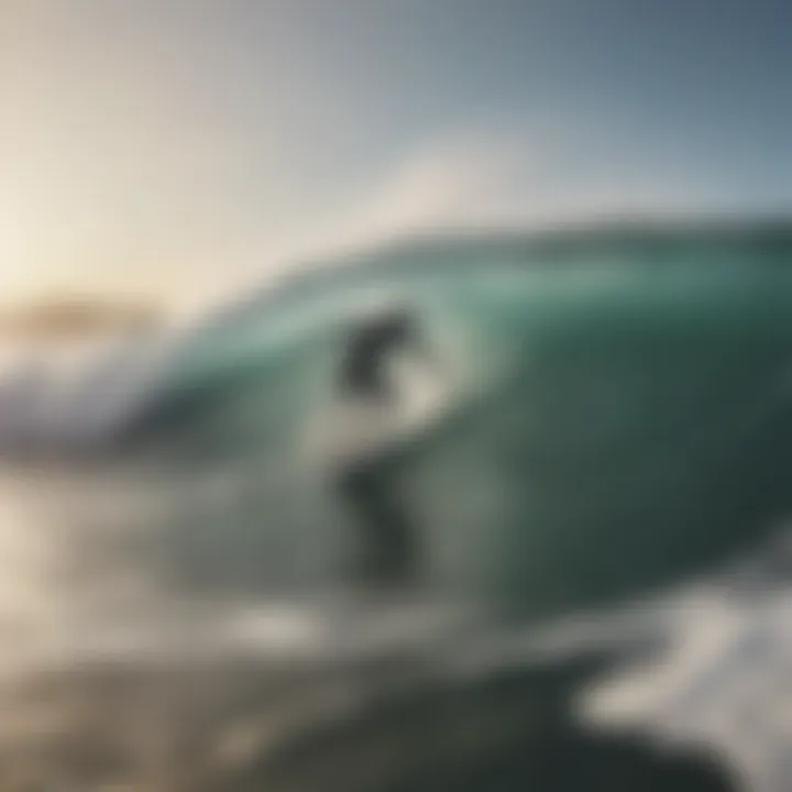 Group of surfers enjoying the waves, embodying the essence of surf culture.