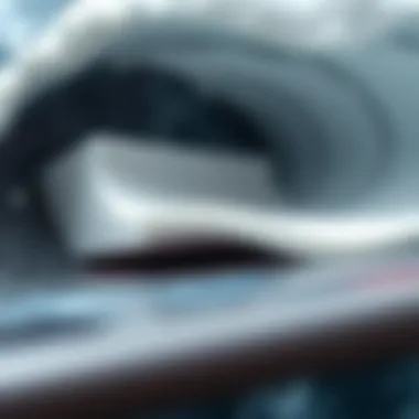 Detailed view of Wavestorm foam structure