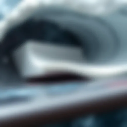 Detailed view of Wavestorm foam structure