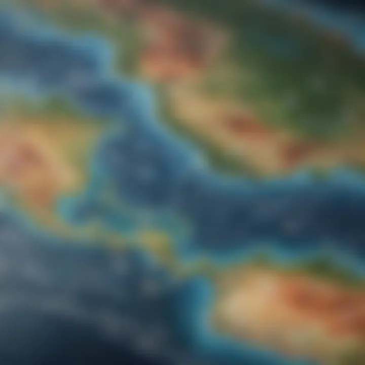 Illustration of different types of weather maps used in forecasting
